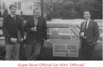Super Bowl Official Car With “Officials”